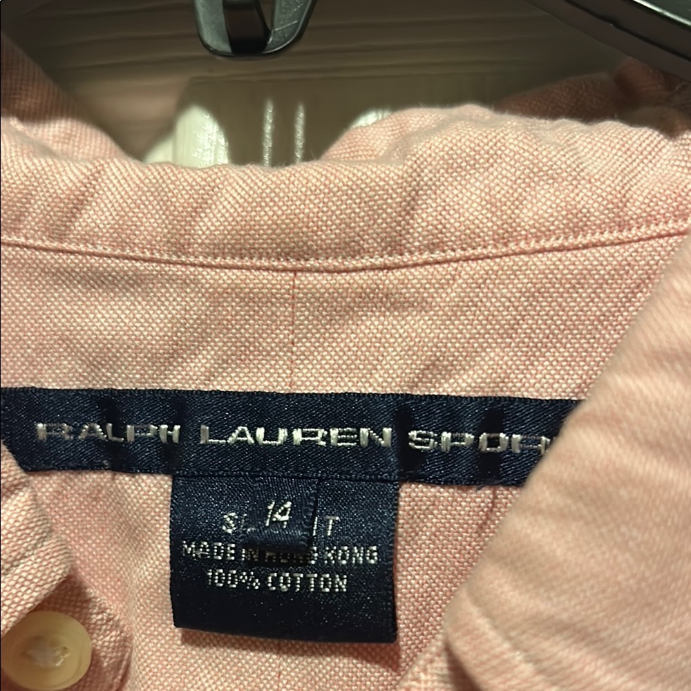Polo by Ralph Lauren Pink Casual Button Down Shirt Boys - Picture 3 of 9